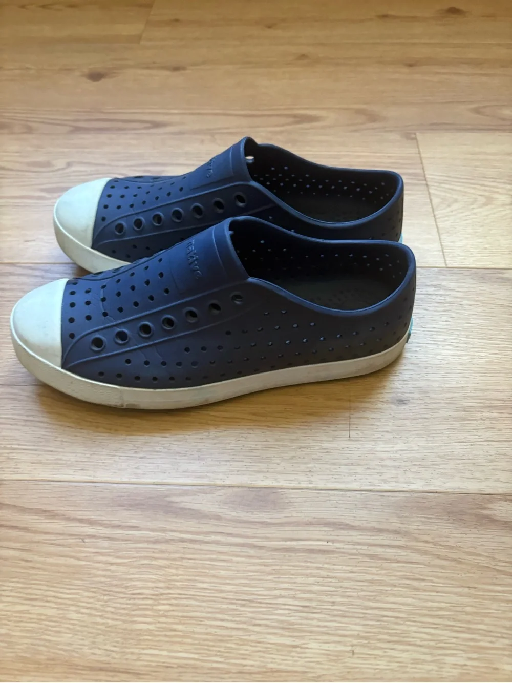 Native Slip-On Jefferson Sneakers in Navy and White